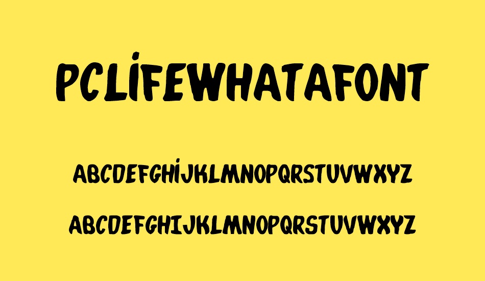 pclifewhatafont font