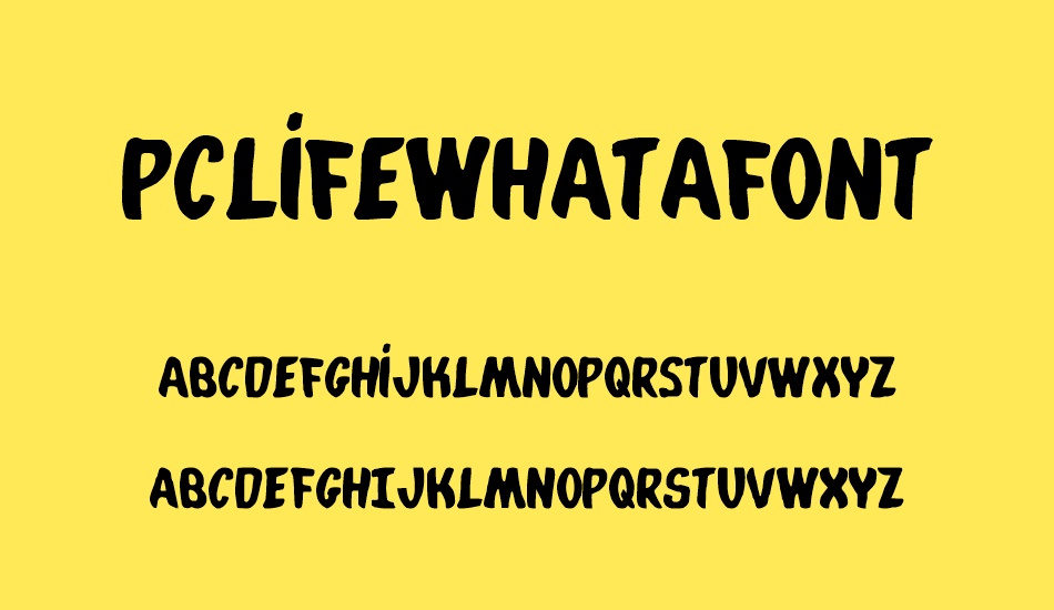 pclifewhatafont font