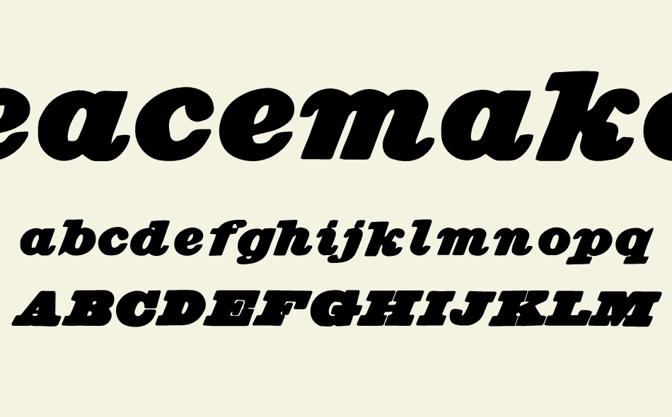 Peacemaker font