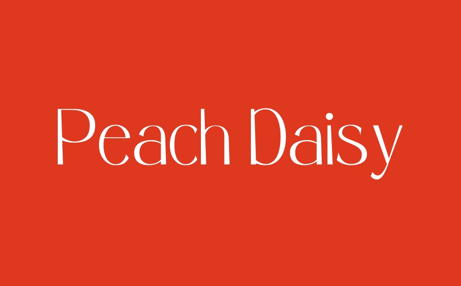 Peach Daisy font big