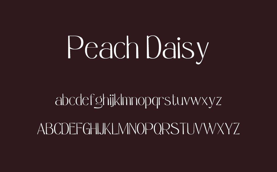 Peach Daisy font