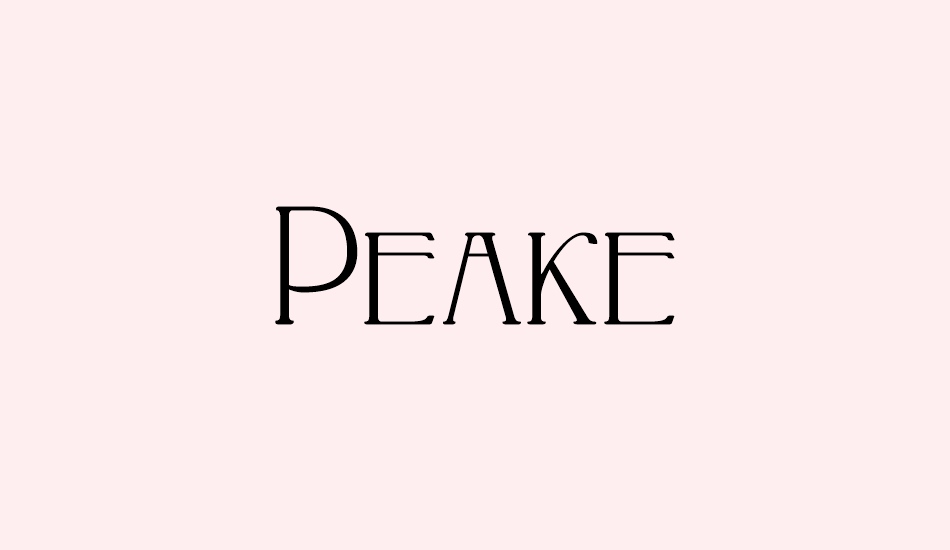 peake font big