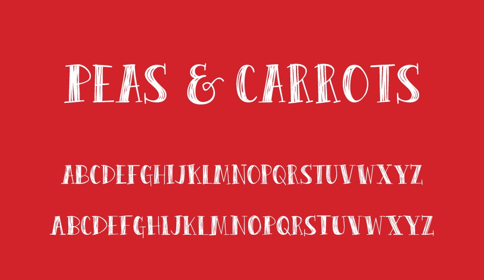 peas-&-carrots font