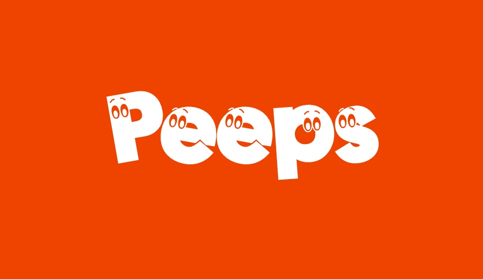 peeps font big