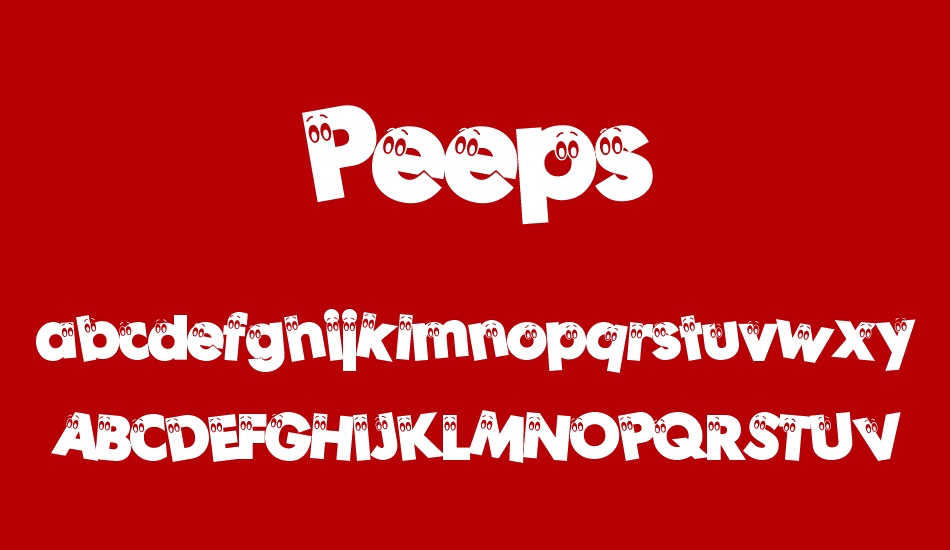 peeps font