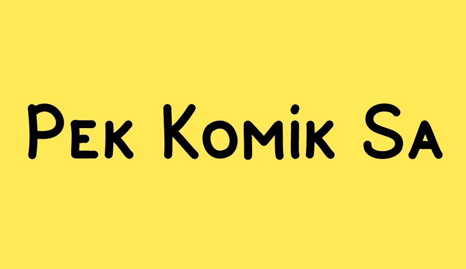 pek-komik-sans font big