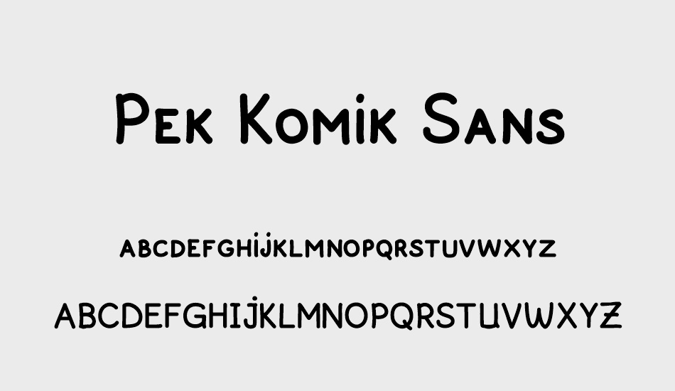 pek-komik-sans font