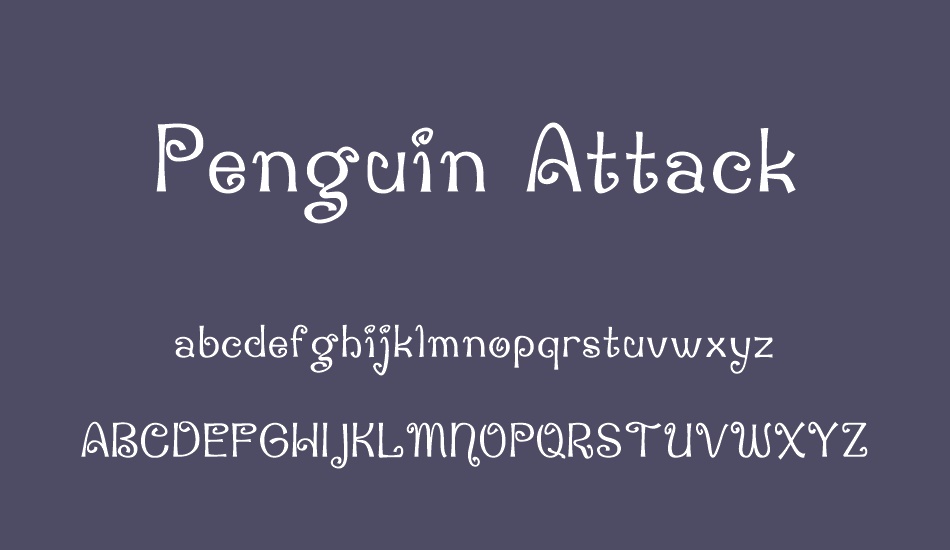 penguin-attack font