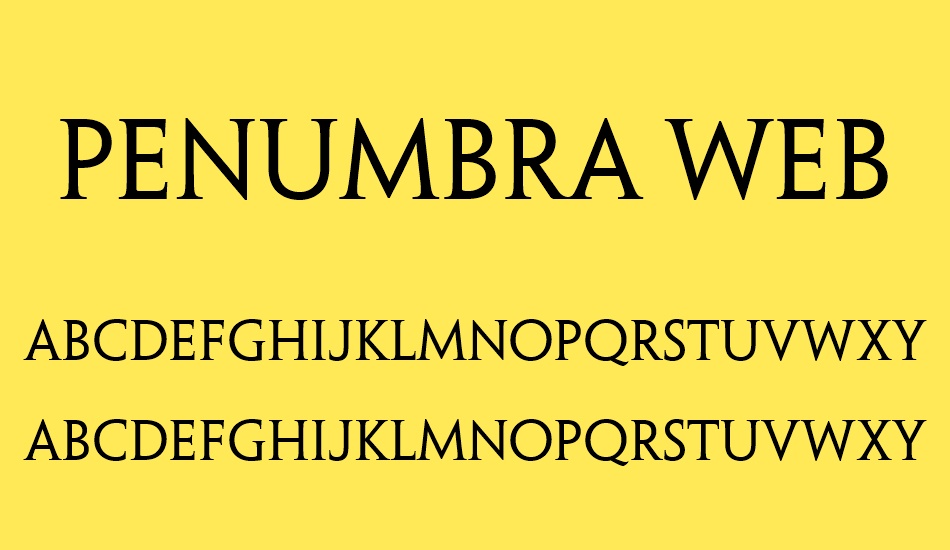 penumbra-web-pro font