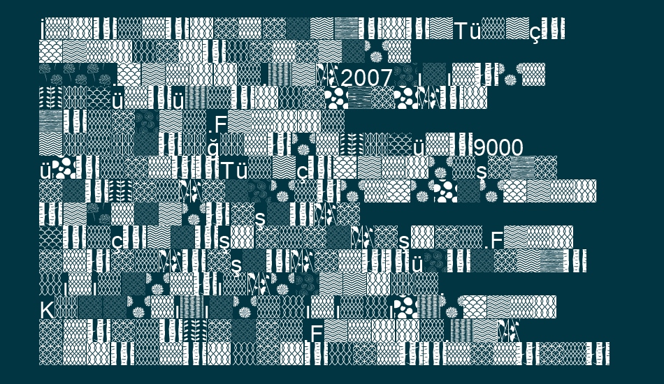 peoni-patterns font 1