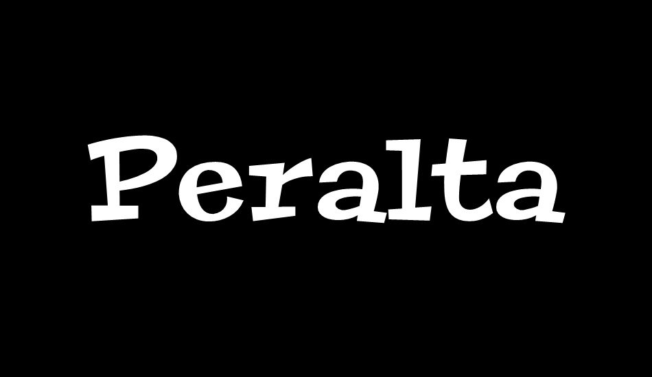 peralta font big