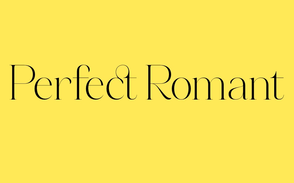 Perfect Romantic font big