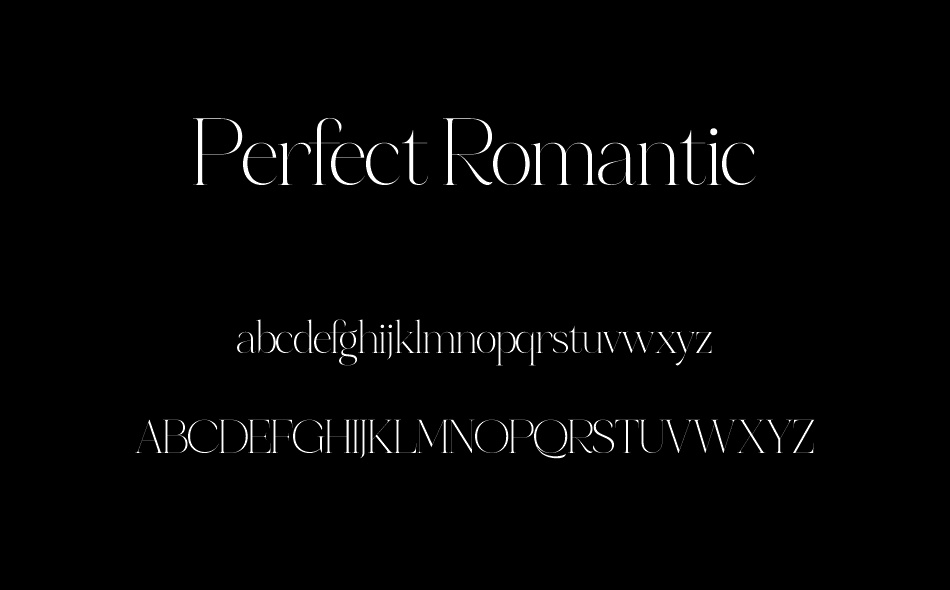 Perfect Romantic font