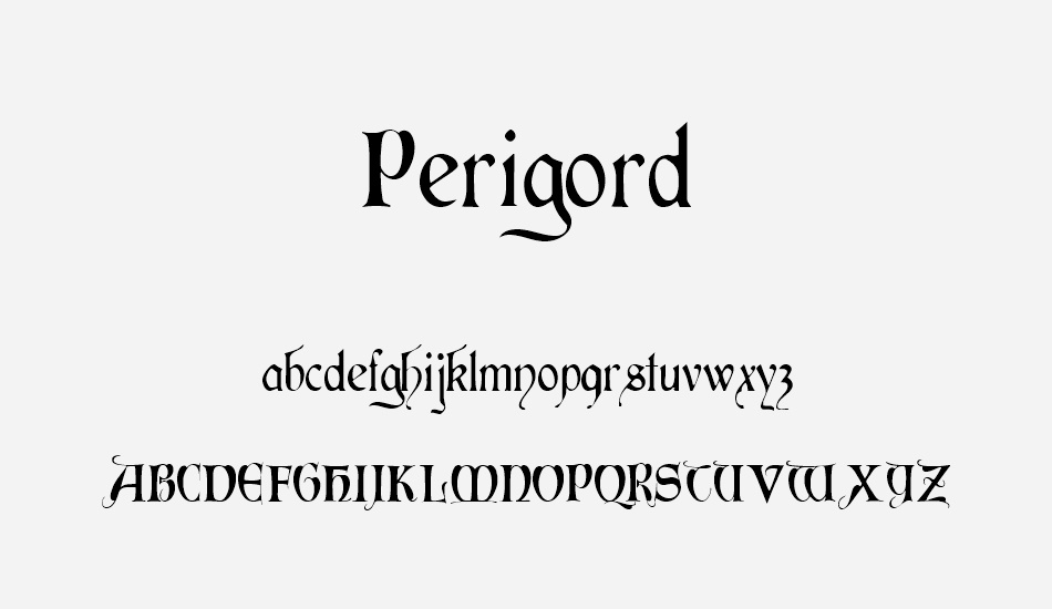 perigord font