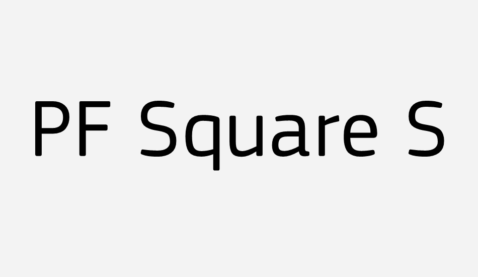 pf-square-sans-pro font big