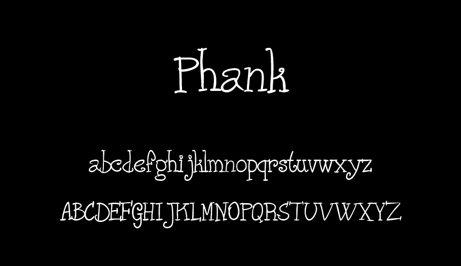 phank font