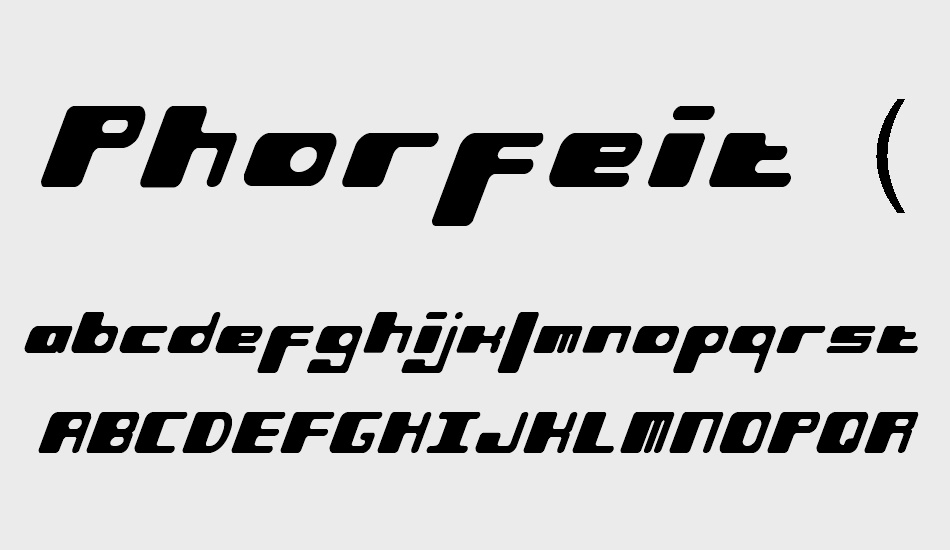 phorfeit-(brk) font