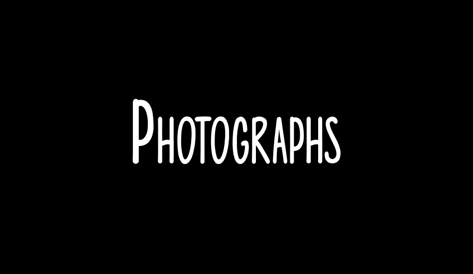 photographs font big