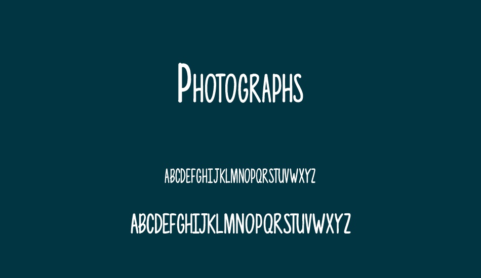 photographs font
