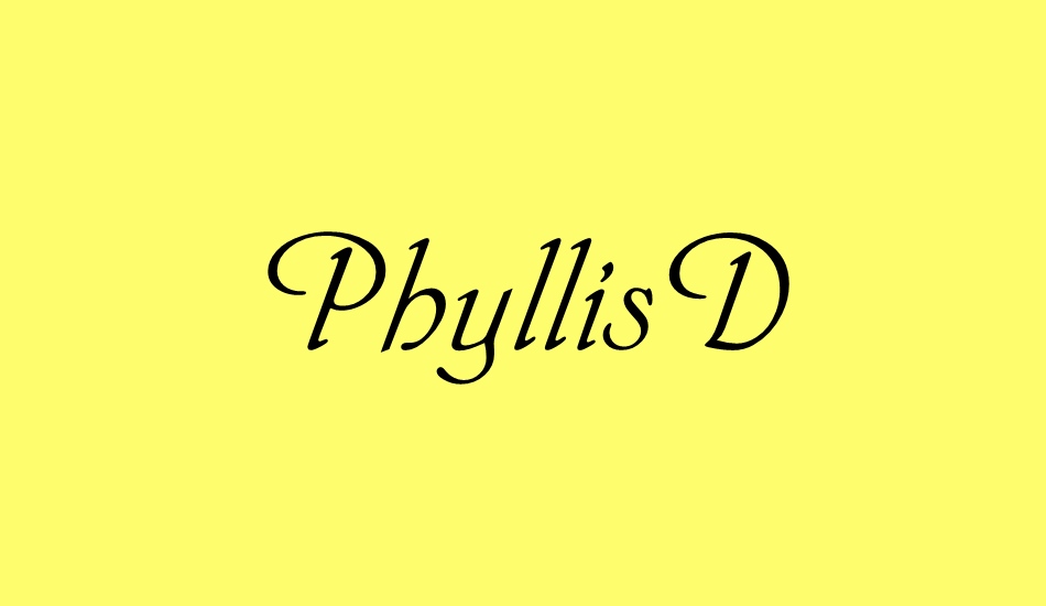 phyllisd font big