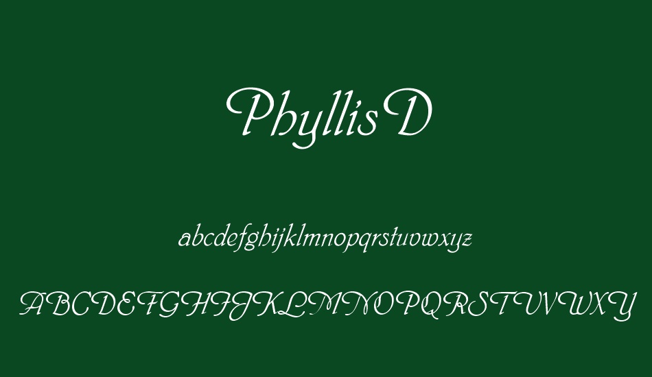 phyllisd font
