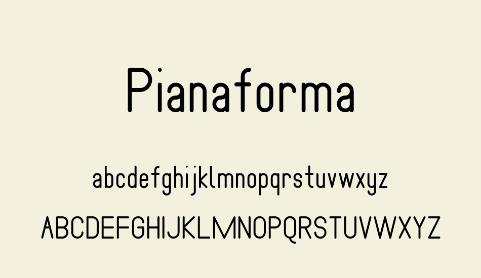 pianaforma font