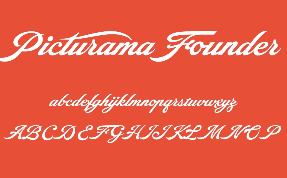 Picturama Founder font