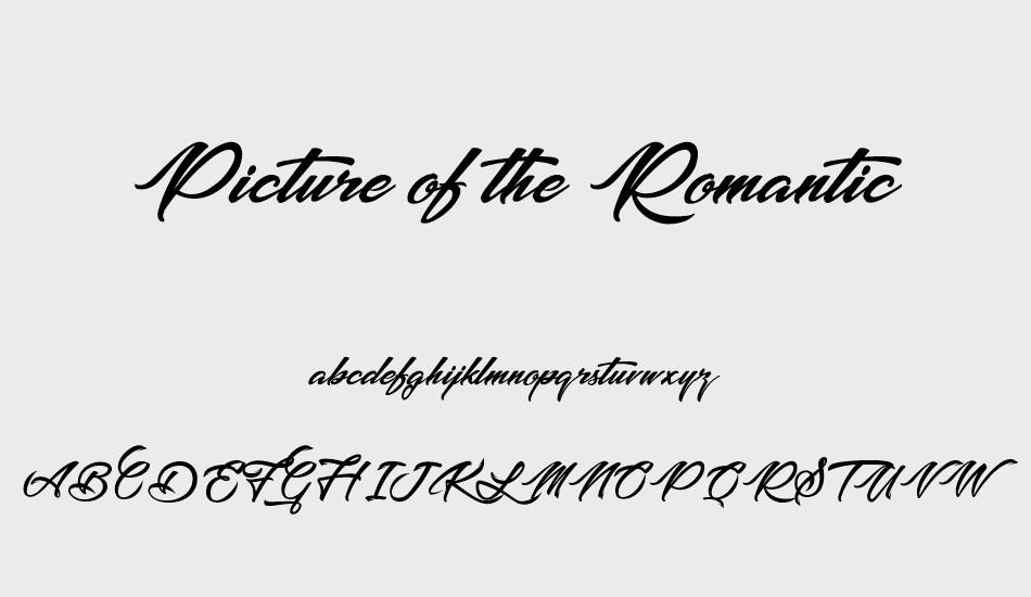 picture-of-the-romantic font