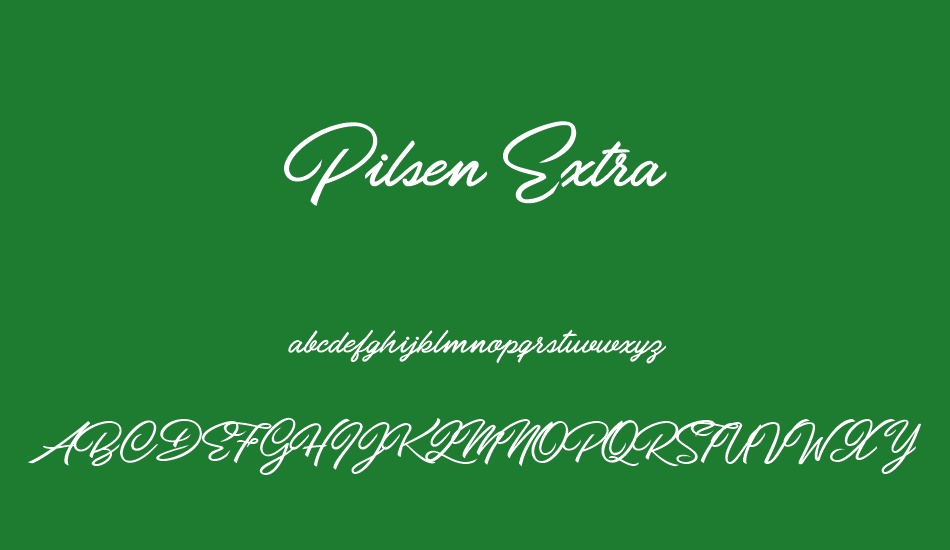 pilsen-extra-personal-use font