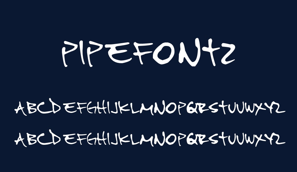 pipefont2 font