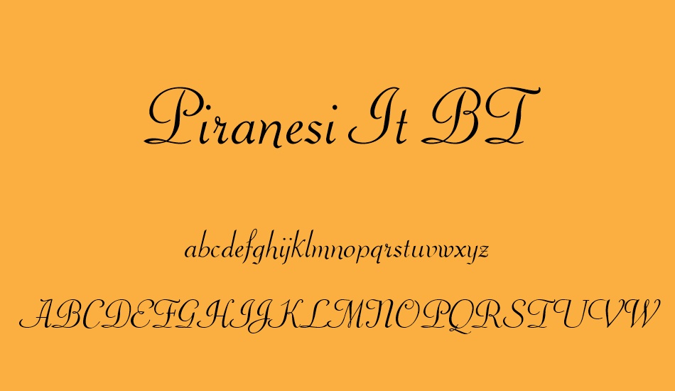 piranesi-ıt-bt font