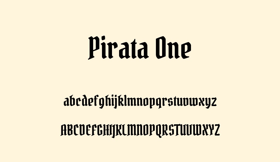 pirata-one font