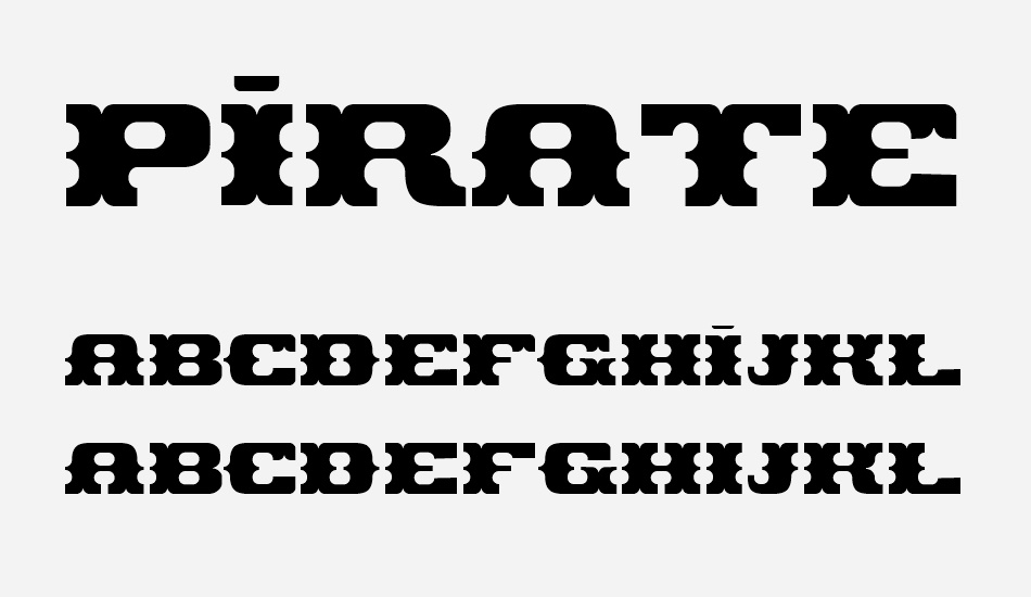 pirates-gold font