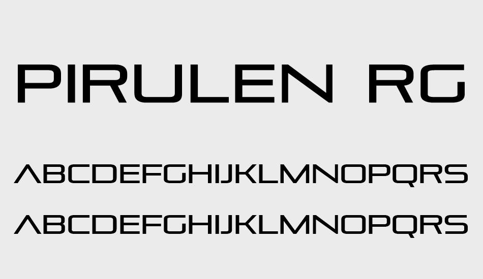 pirulen-rg font