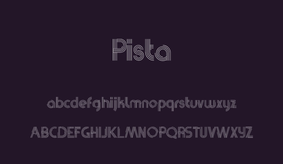 pista font