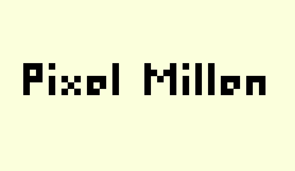 pixel-millennium font big