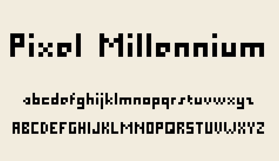 pixel-millennium font
