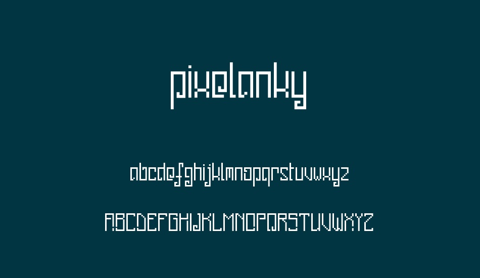 pixelanky font