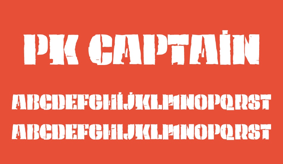 pk-captain font