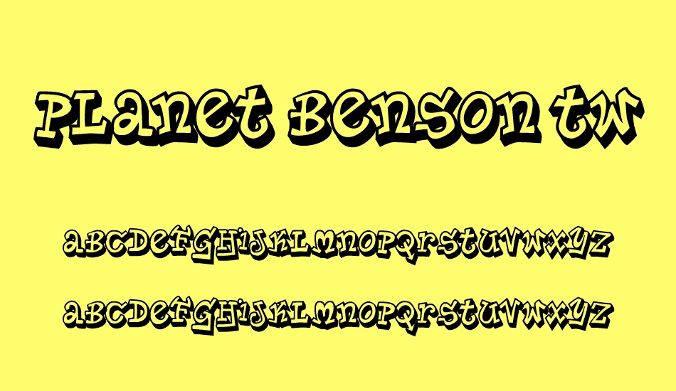 planet-benson-two font