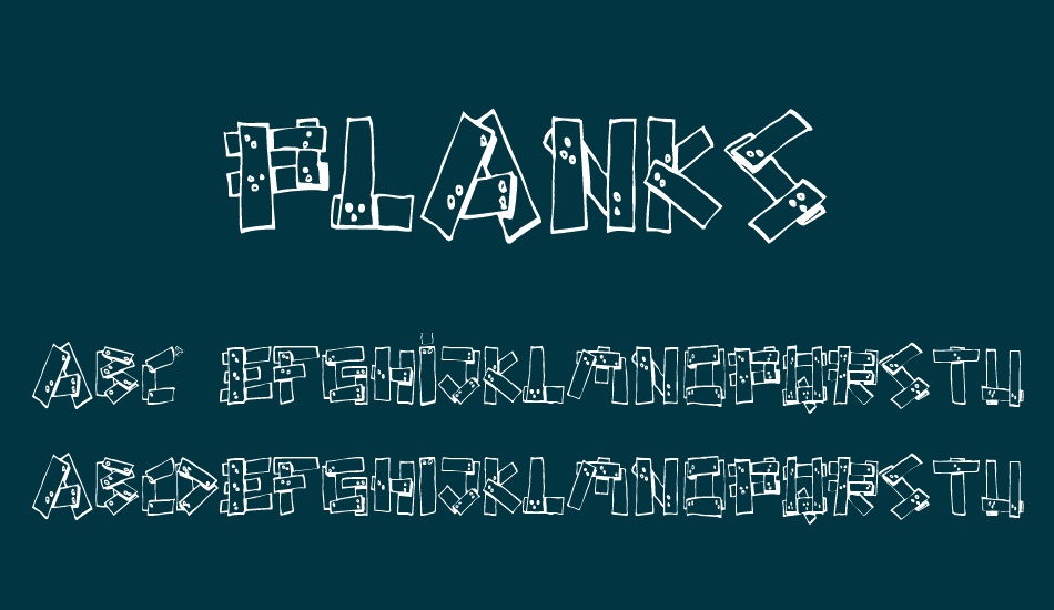 planks font