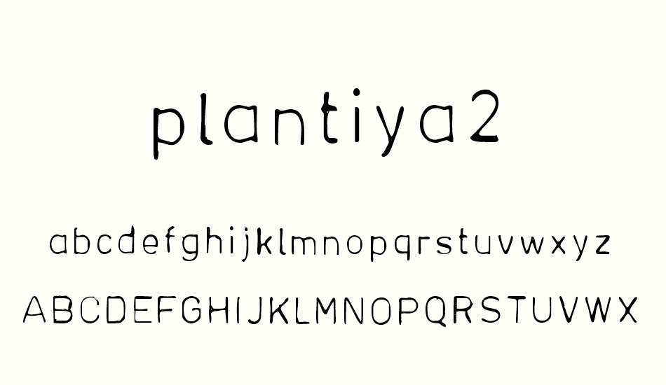 plantiya2 font