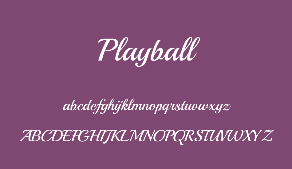 playball font