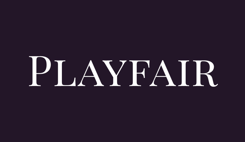 playfair-display-sc font big