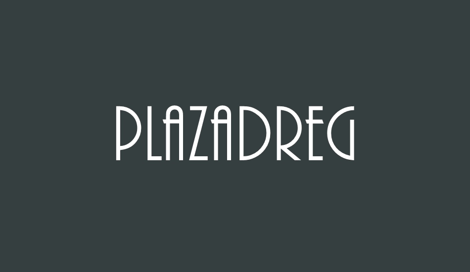 plazadreg font big