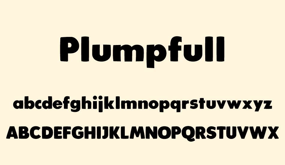 plumpfull font