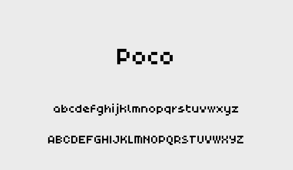 poco font