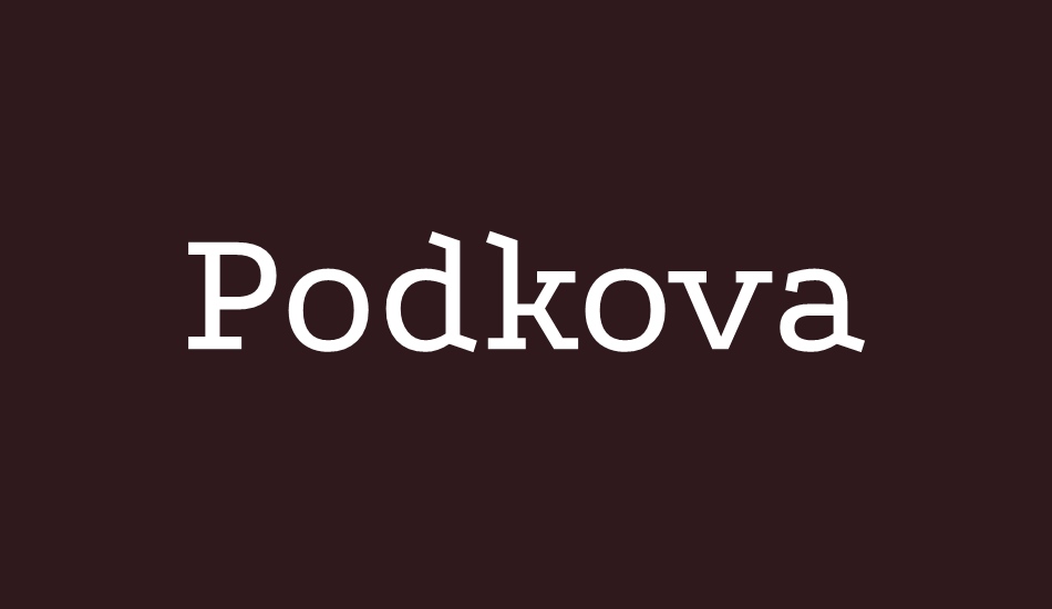 podkova font big