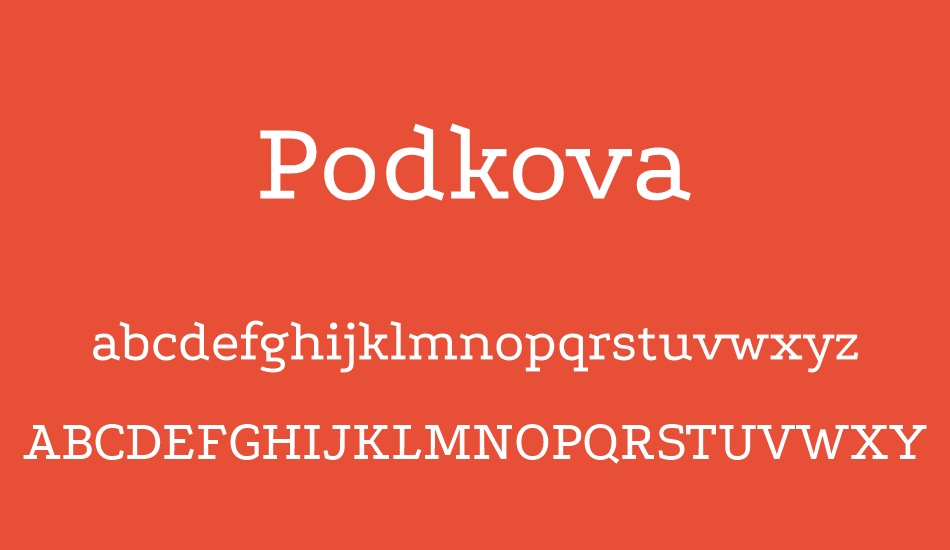 podkova font