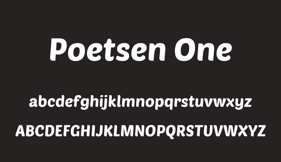 poetsen-one font